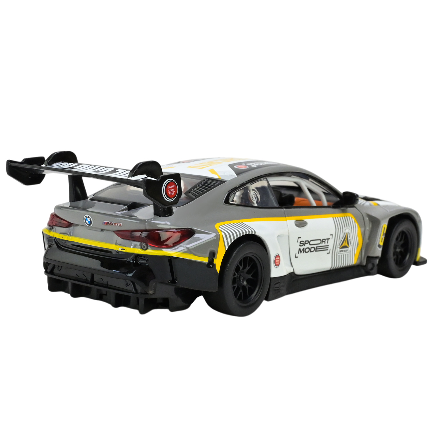 Машина металл 68715AG (48шт/2) "АВТОПРОМ",1:32 "BMW M4 GT3",батар, свет,звук,откр.двери,в коробке 18*9*8 см