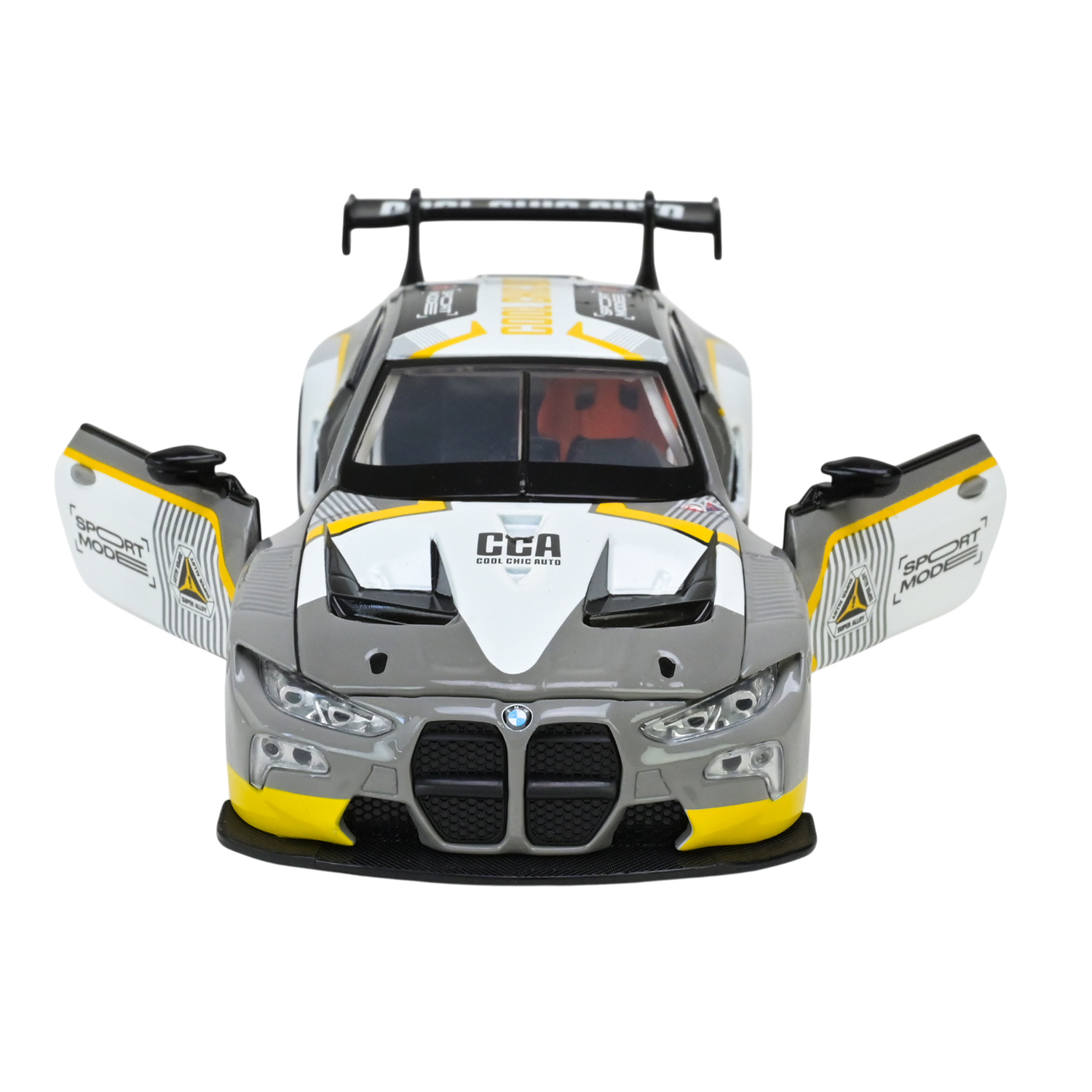 Машина металл 68715AG (48шт/2) "АВТОПРОМ",1:32 "BMW M4 GT3",батар, свет,звук,откр.двери,в коробке 18*9*8 см