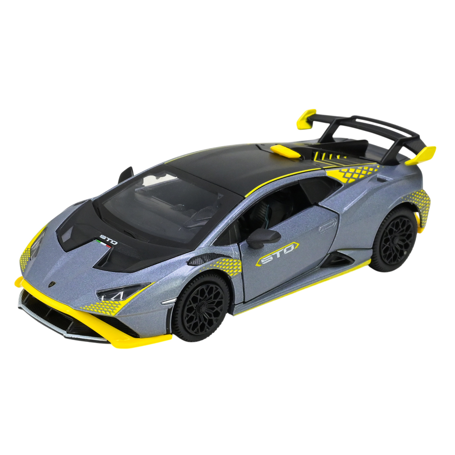 Машина металл 68716AG (48шт/2) "АВТОПРОМ",1:32 "Lamborghini STO",батар, свет,звук,откр.двери,в коробке 18*9*8 см