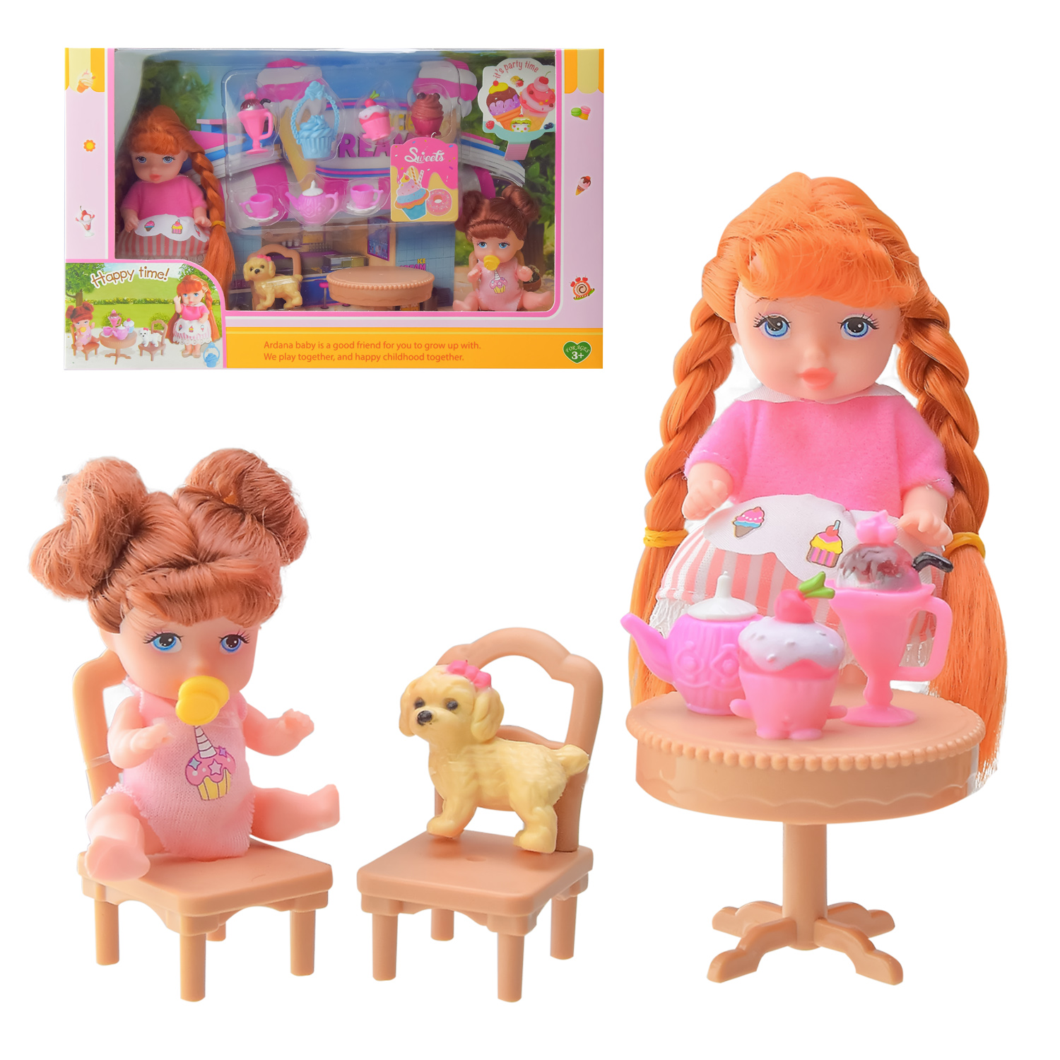 Лялька мал. арт. A658 (48шт/2) набір 2х ляльок, аксес, короб. 17,5*29,5*7,5 см