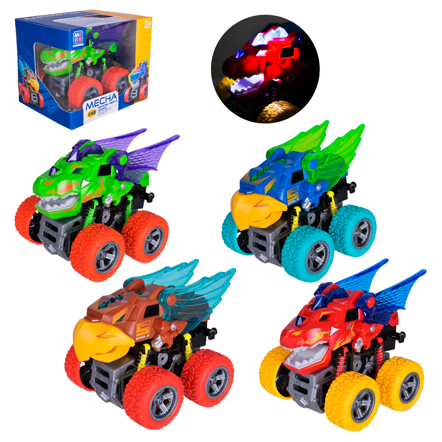 Машини арт. D500-13B (144шт/2) батар. короб. 13,5*11,5см