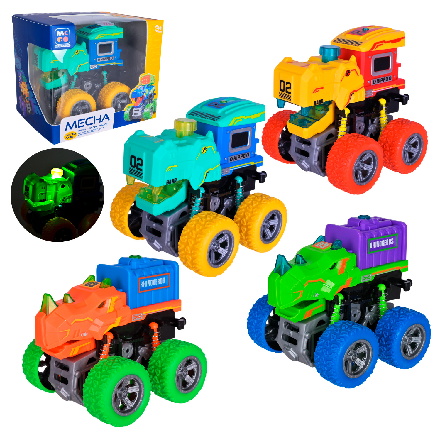 Машини  арт. D500-21B (144шт/2) батар. короб. 13,5*11,5см