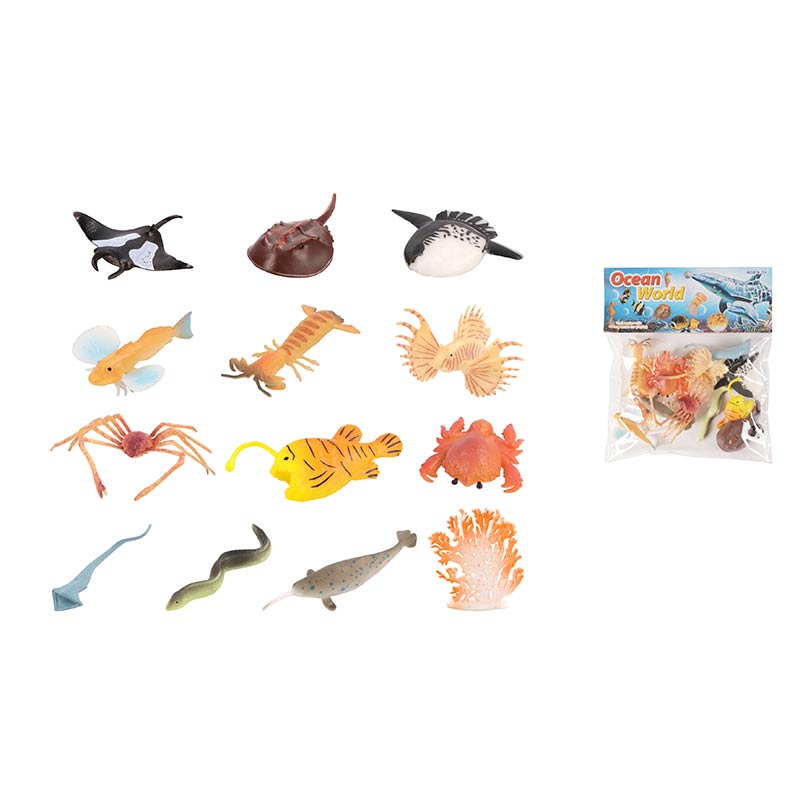 Тварини арт. 632B (240шт/2) морські жителі, пакет. 13*17см