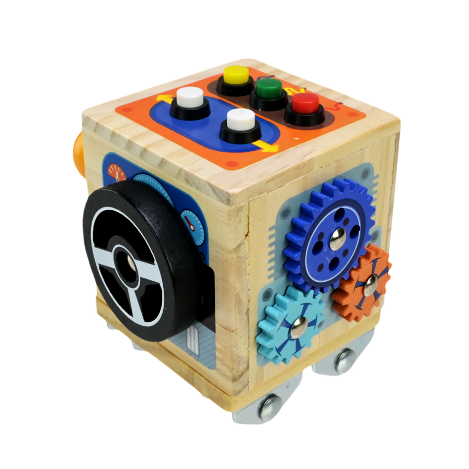 Дерев'яна іграшка арт. C15044 (60шт) бізі куб в коробці 11*11*8,5см