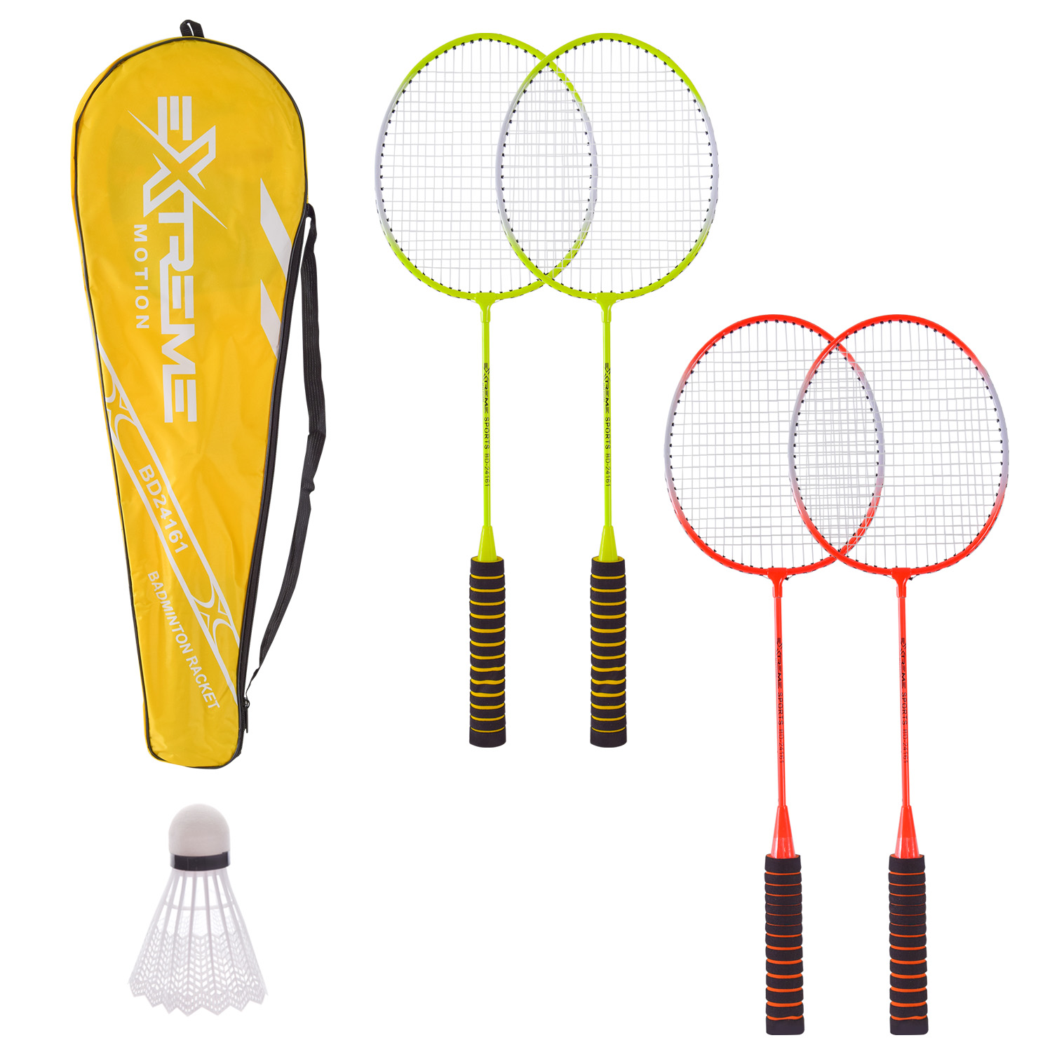 Бадмiнтон арт. BD24161 (50шт) 2 ракетки+ волан у чохлі 65 см