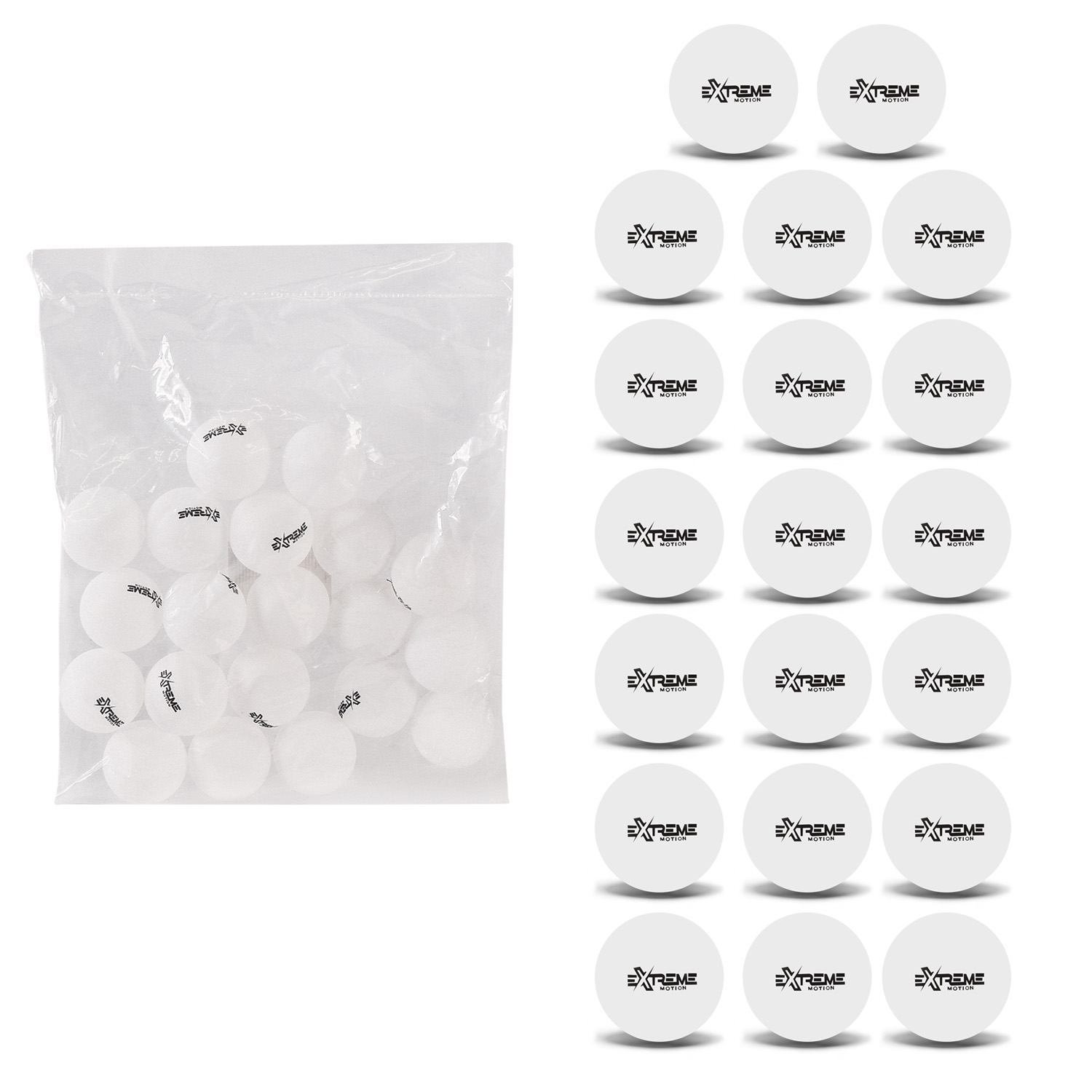 М'ячі для настільного тенісу арт. TT24186 (100шт) 40 мм, 20 штук у пакеті/ціна за пакет/