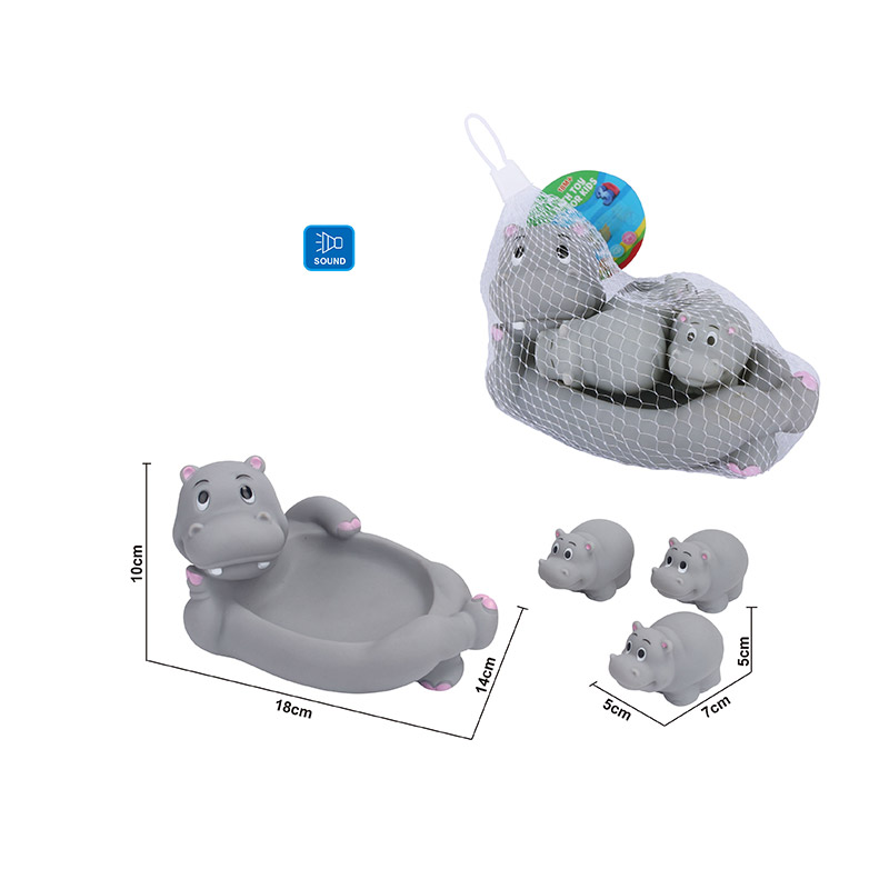 Пискавка арт. OSB9214 (96шт/2) бегемотик, у сітці 18*14*10см.