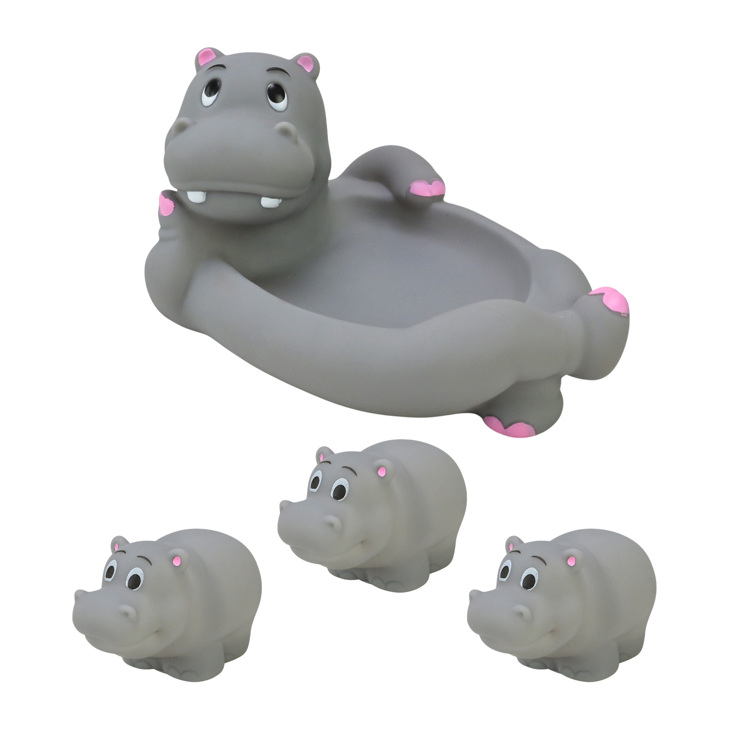 Пискавка арт. OSB9214 (96шт/2) бегемотик, у сітці 18*14*10см.