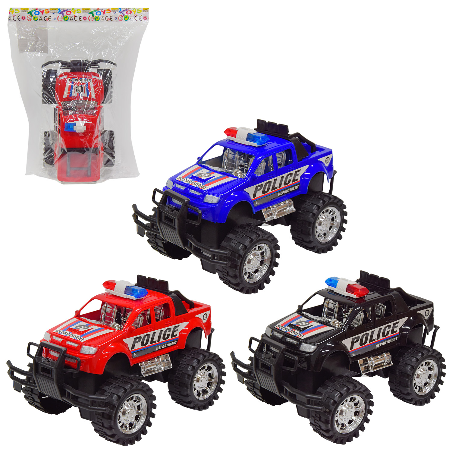 Машина арт. 22812 (128шт/2) 3 кольори, пакет, ціна за шт.