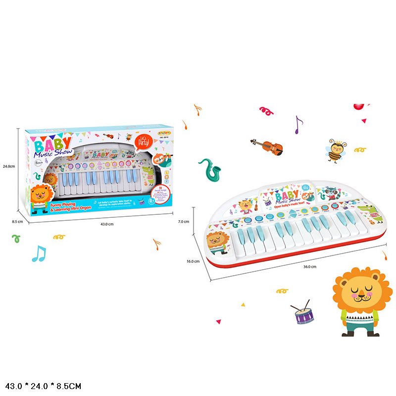 Піаніно арт. HK-6016 (12шт) батар., у короб. 43*24*8,5 см