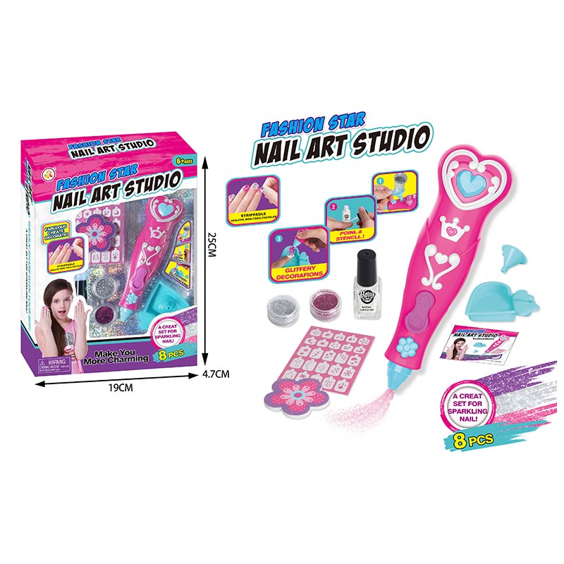 Манікюрний набір арт. 868-104 (72шт/2) батар. набір для манікюра, стікери для тату, короб. 24*24*7,4см