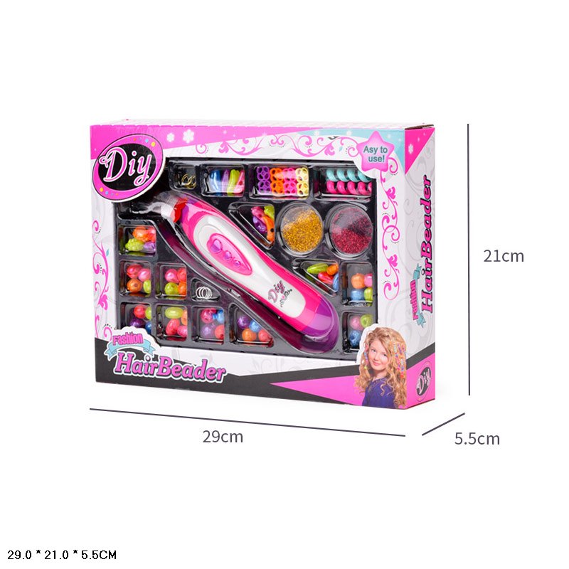 Стиліст набір арт. 008 (48шт)   набір для створення зачісок, машинка,  аксес короб. 29*21*8см