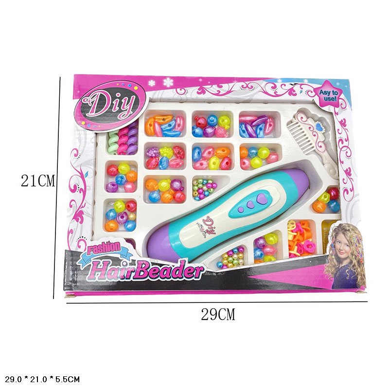 Стиліст набір арт. 008E (48шт)   набір для створення зачісок, машинка,  аксес короб. 29*21*8см