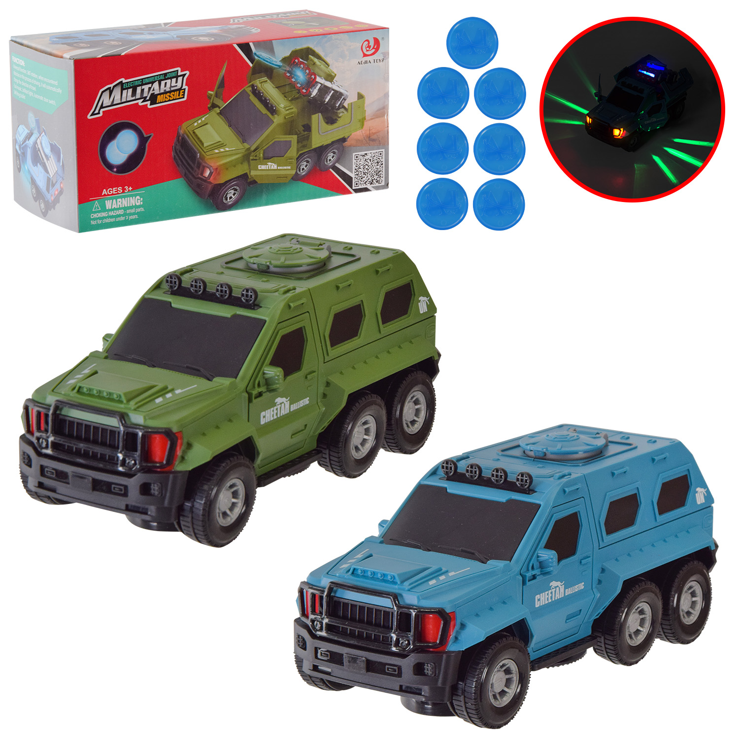 Машина арт. 8811-19 (72шт/2) батар. 2 кольори, світ., звук, відкр. двері, короб. 22,5*1,5*10,8см