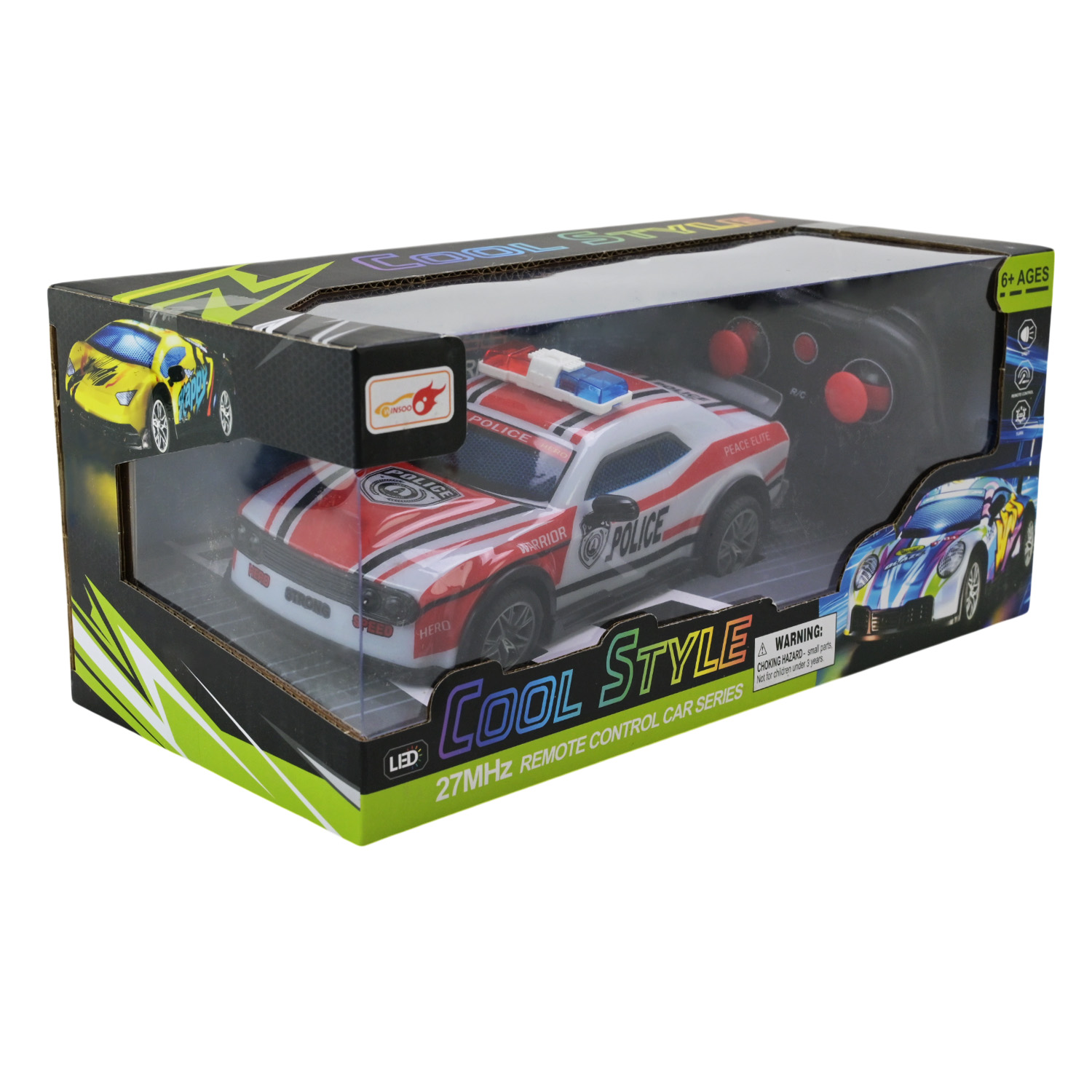 Машина р/к арт. 998-4C (60шт/2) аккум. 2кольора,світло,звук, короб. 28*13,5*12см