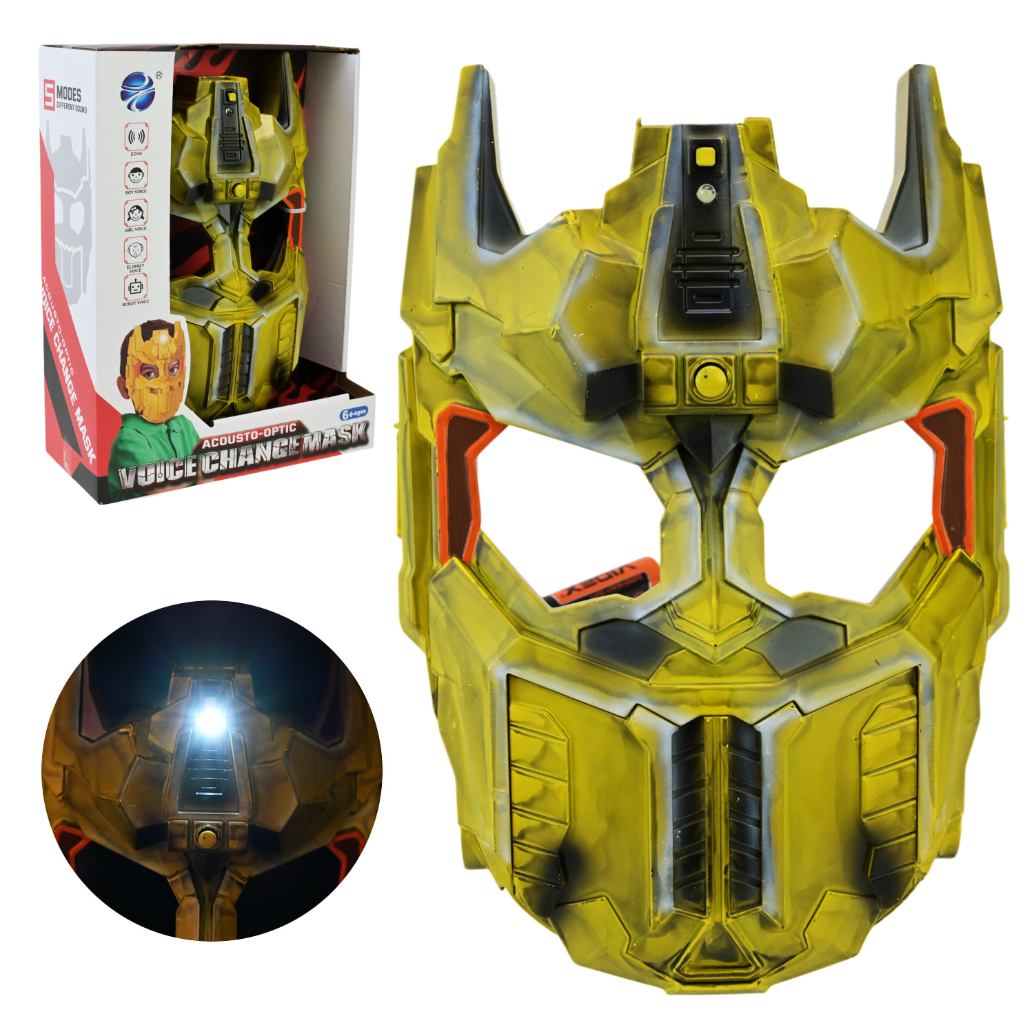 Маска арт. CY619-30 (60шт/2) батар повтор голосу,  короб. 21,3*9,6*28см