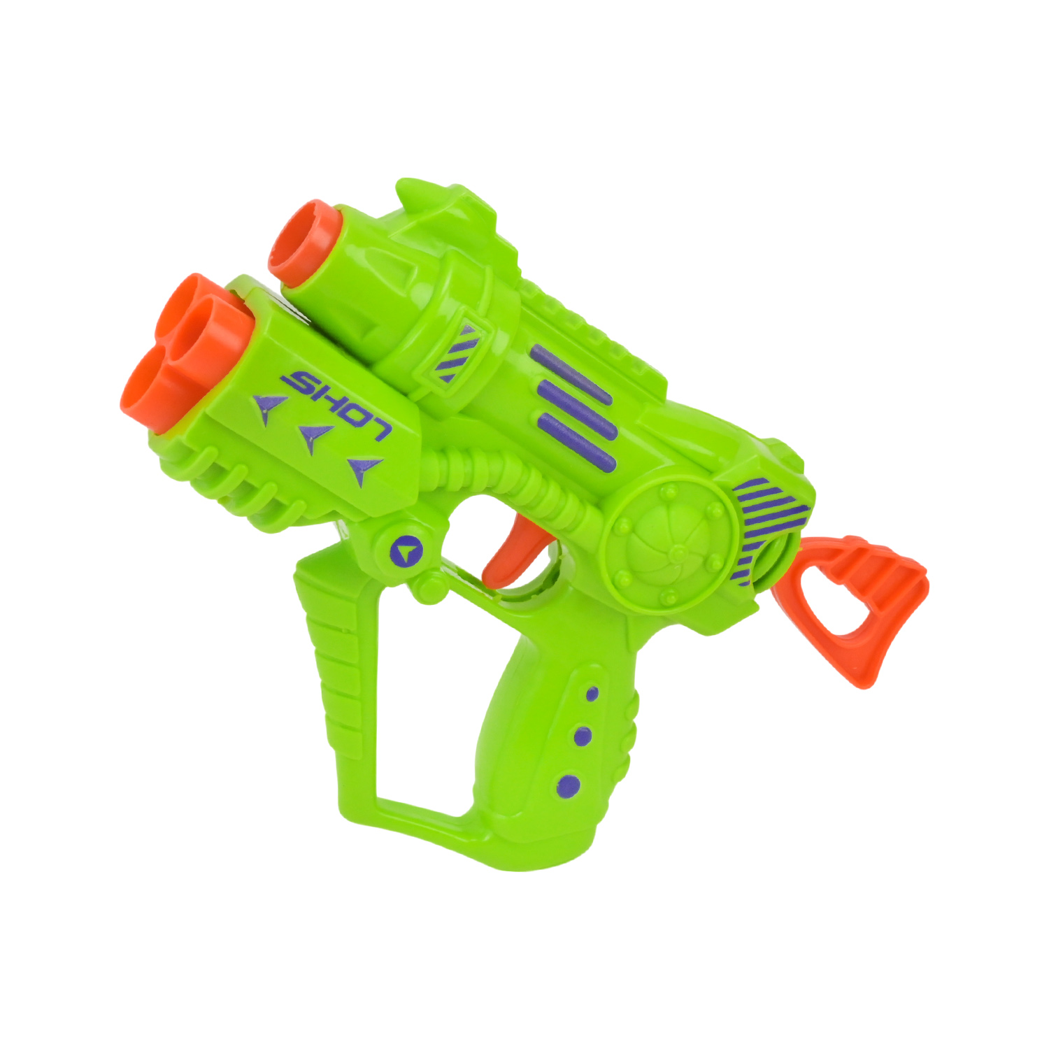 Бластер арт. KI-3 (360шт/2) 2кольора,2поролон. снаряда в наборі, короб. 19*4,5*16см