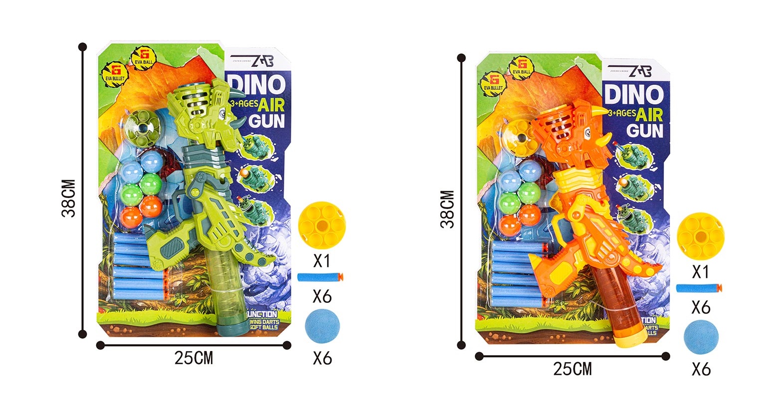 Бластер арт. 777-32/33 (72шт/2)   2кольри,стріляє поролон. снарядами,6кульок+6знарядів, планш. 25*38см