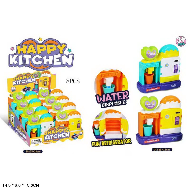 Побутова техніка арт. B2111 (144шт/2) кулер(вода тече) та холодильник, мікс кольорів, 8 шт у д.б. ціна за 1 шт дисп.бокс. 30*25*29см