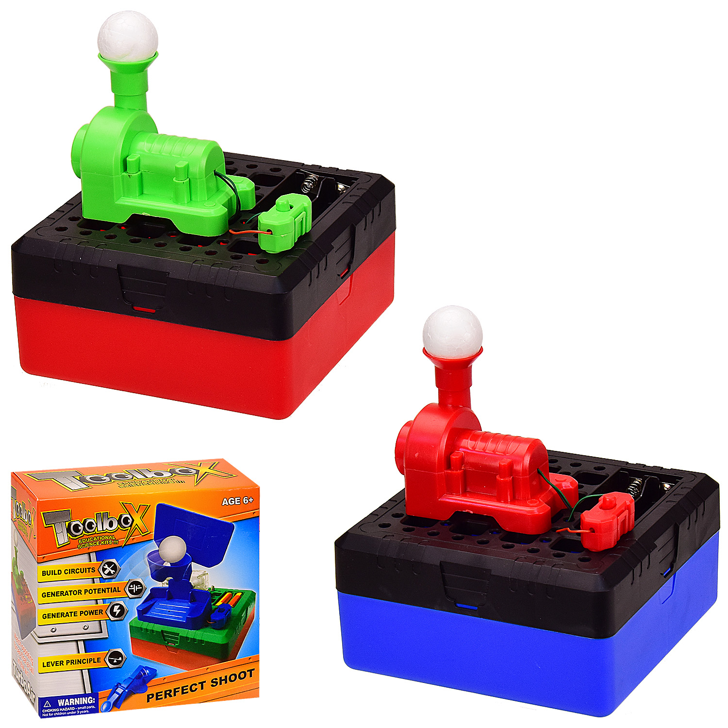 Набір електрон.конструктор арт. 011C/D (96шт/2) 2 види мікс, для складання схем, р-р іграшки 14*14*7 см, короб. 13,8*7,13,8 см