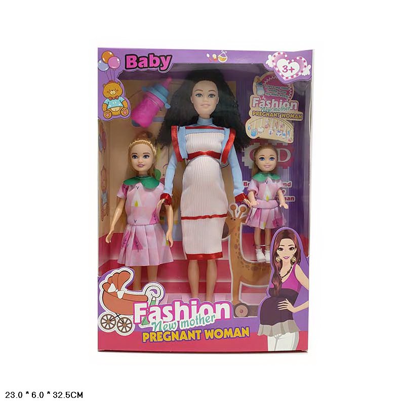 Лялька арт. KC21 (72шт/2)  типу Барбі, у наборі, 3 ляльки, аксес короб. 22*6*32,5см+