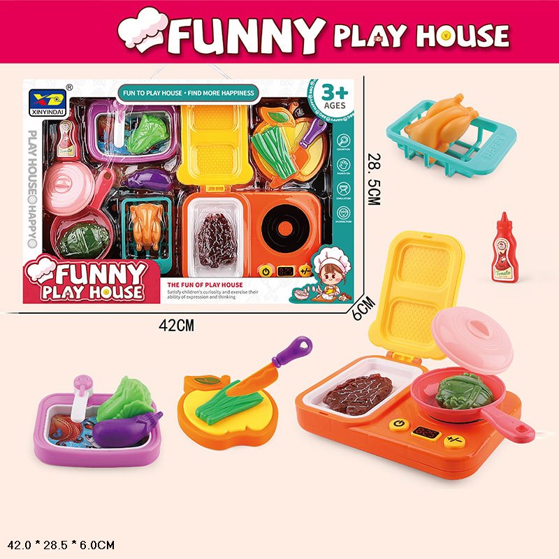 Кухня арт. 345-17B (48шт/2) плита, мийка, продукти короб. 42*28*6