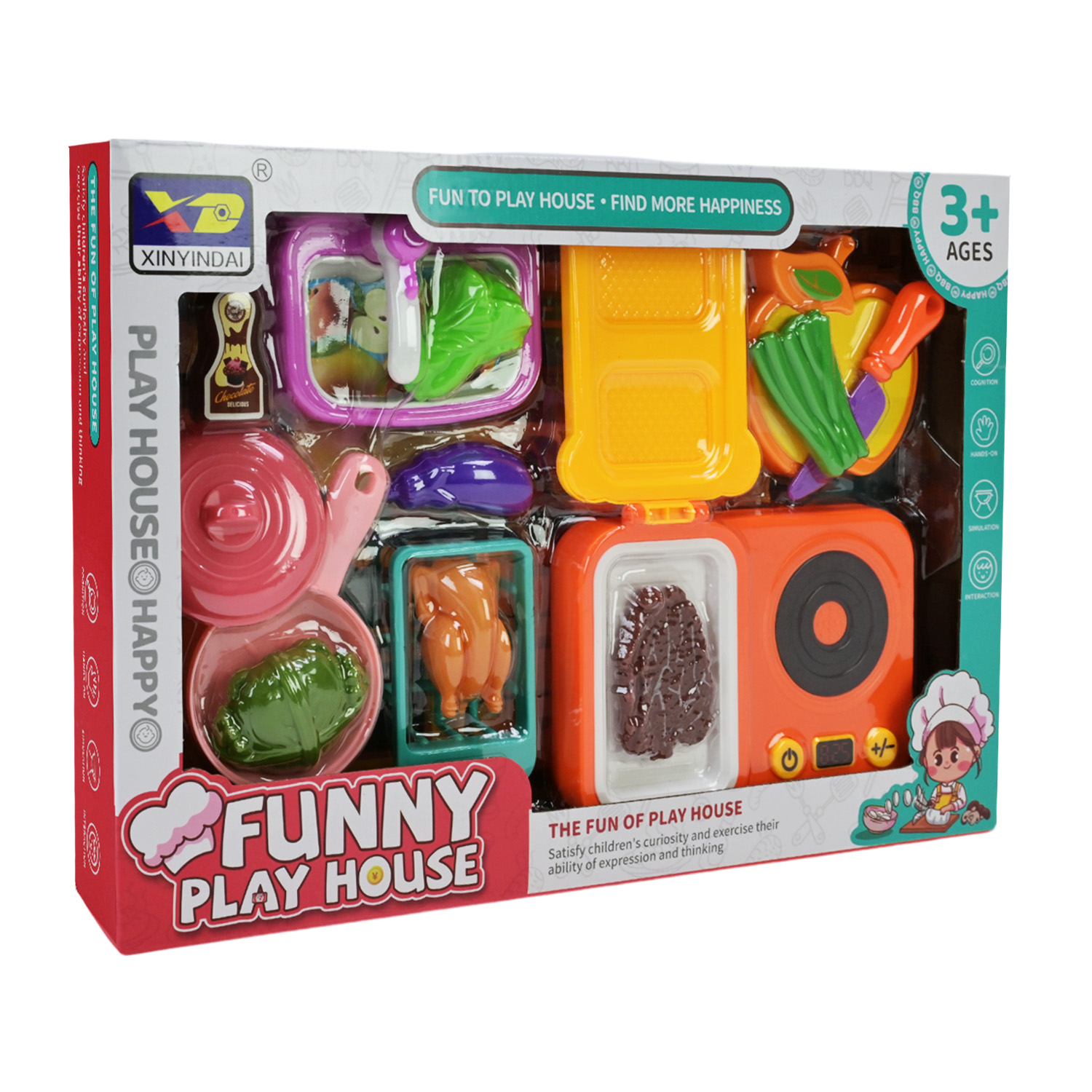 Кухня арт. 345-17B (48шт/2) плита, мийка, продукти короб. 42*28*6