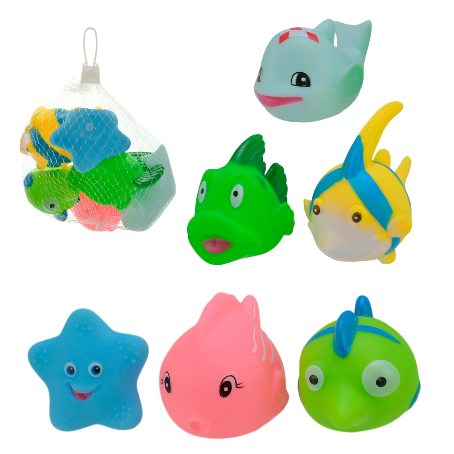 Пискавка арт. HY930-32 (192шт/2) морські рибки, 6 шт.пакет 20*20см