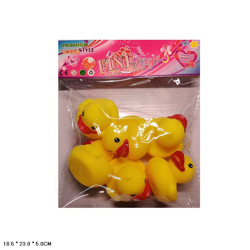 Пискавка арт. Py012 (216шт/2) качечки 6 одиниц в наборі, пакет 18,5*23*5см