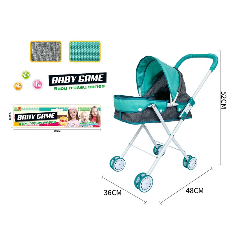 Візочок арт. 918-15 (24шт/2) для ляльки, зимова р-р візочка 36*48*52 пакет 36*60см