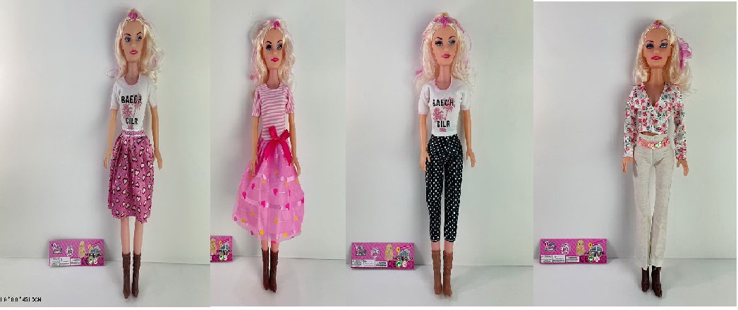 Лялька велика арт. LT0032/37/43/44 (120шт/2) 3 види,пакет 11*6*41 см