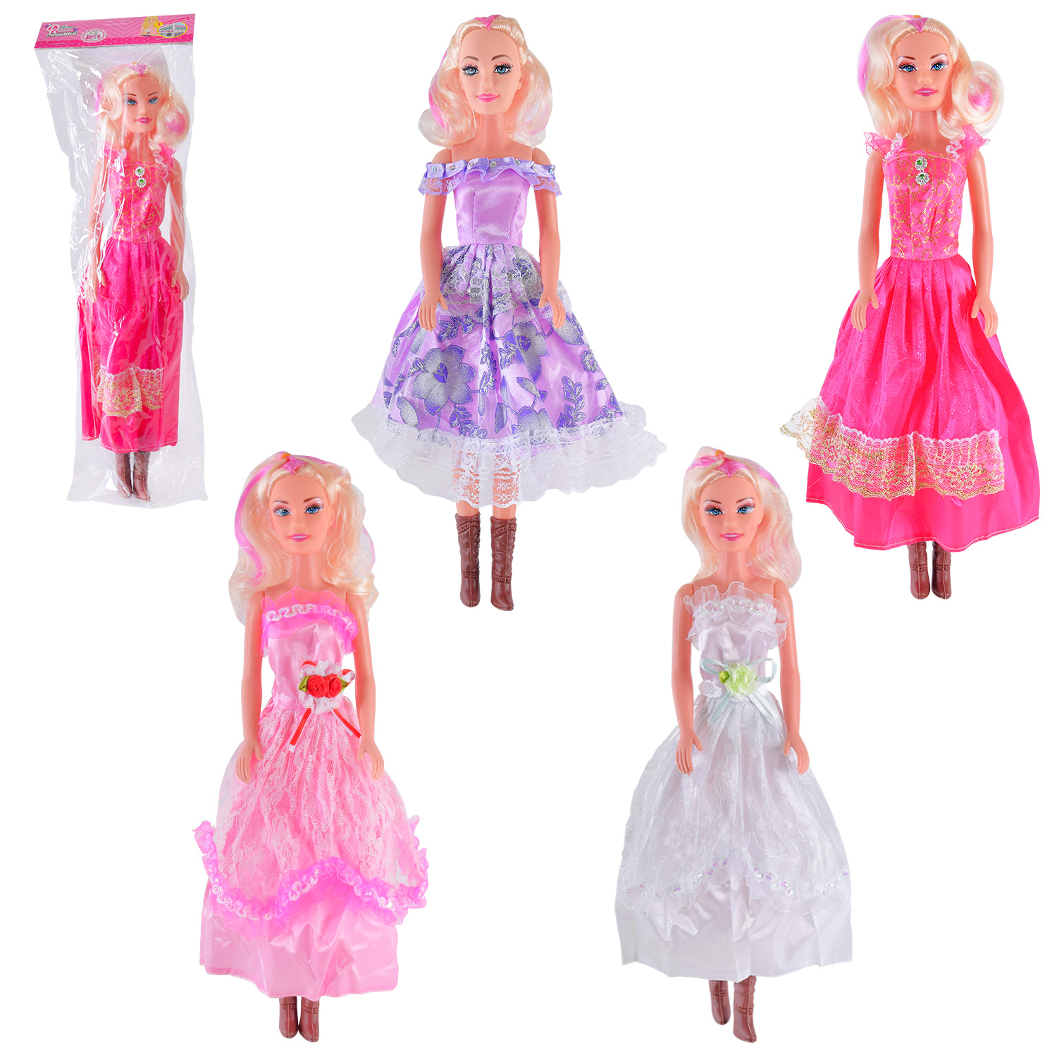 Лялька велика арт. LT0038/39/40/41 (120шт/2) 4 види, пакет 11*6*41 см