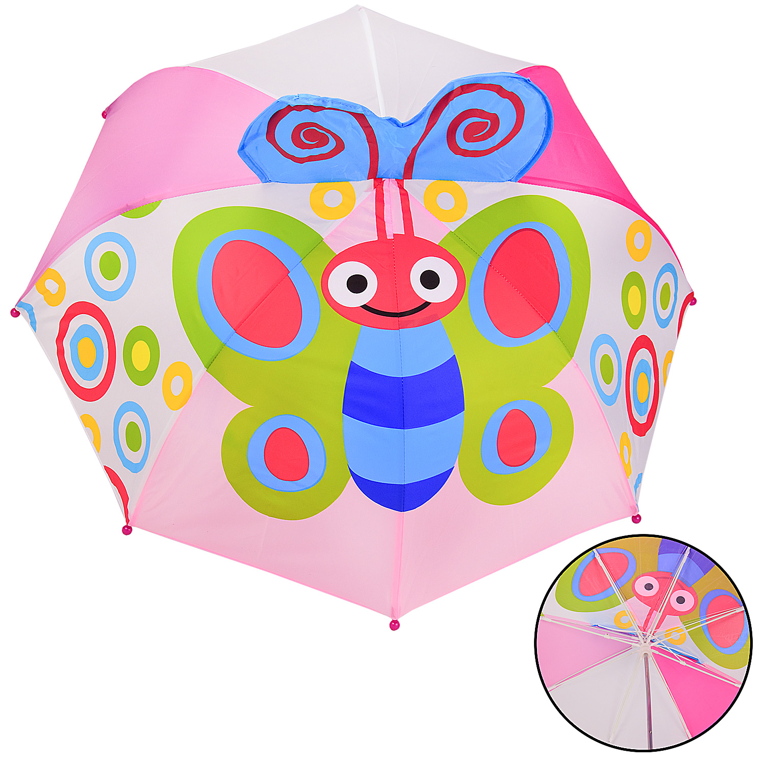 Парасолька дитяча UM2614 (60шт / 5) пластик, кріплення, 60 см, діаметр в розкритому вигляді - 75 см