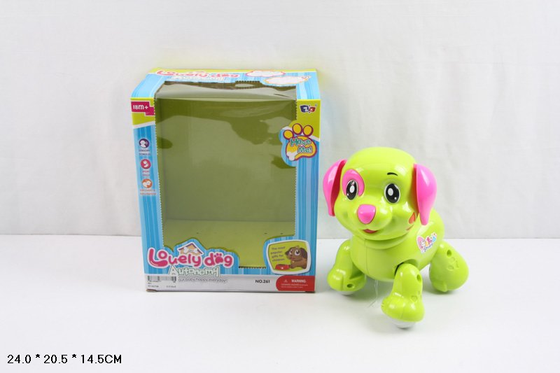 Тварина муз. песик арт. 261 (36шт/2)батар,світ, звук, короб. 24*20,5*14,5см