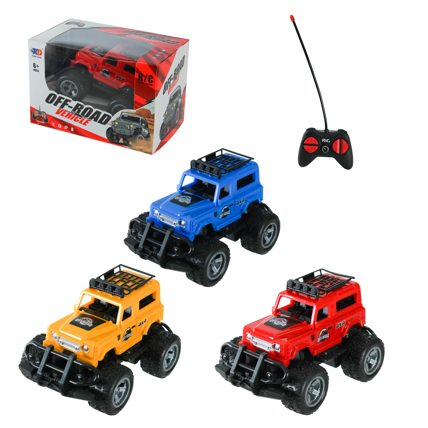 Машина р/к арт. 3688-K65 (120шт/2) батар.,3кольора, короб. 16,7*9,9*11см