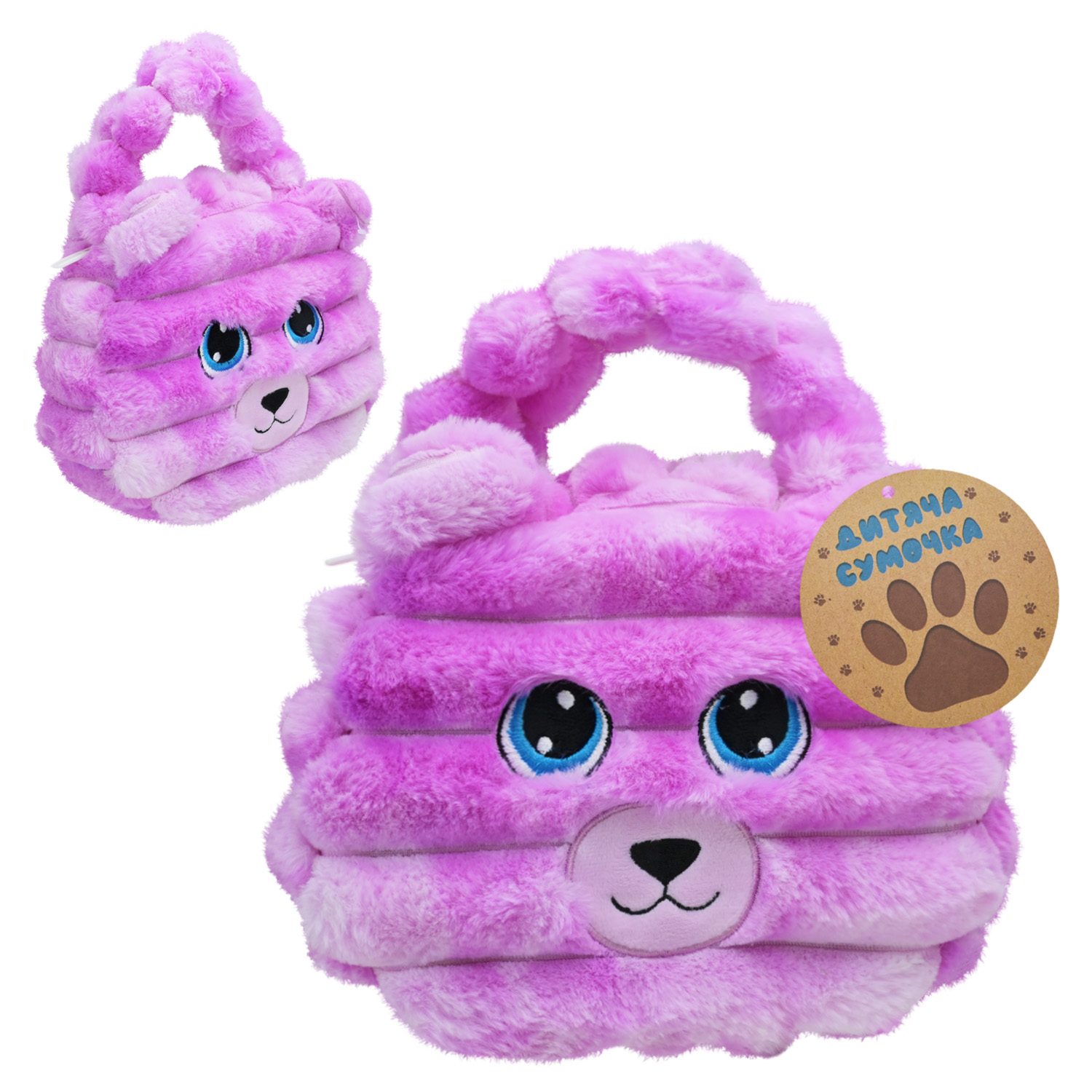 М'яка сумочка арт. MJ2421 (24шт) ведмедик 22*21 см