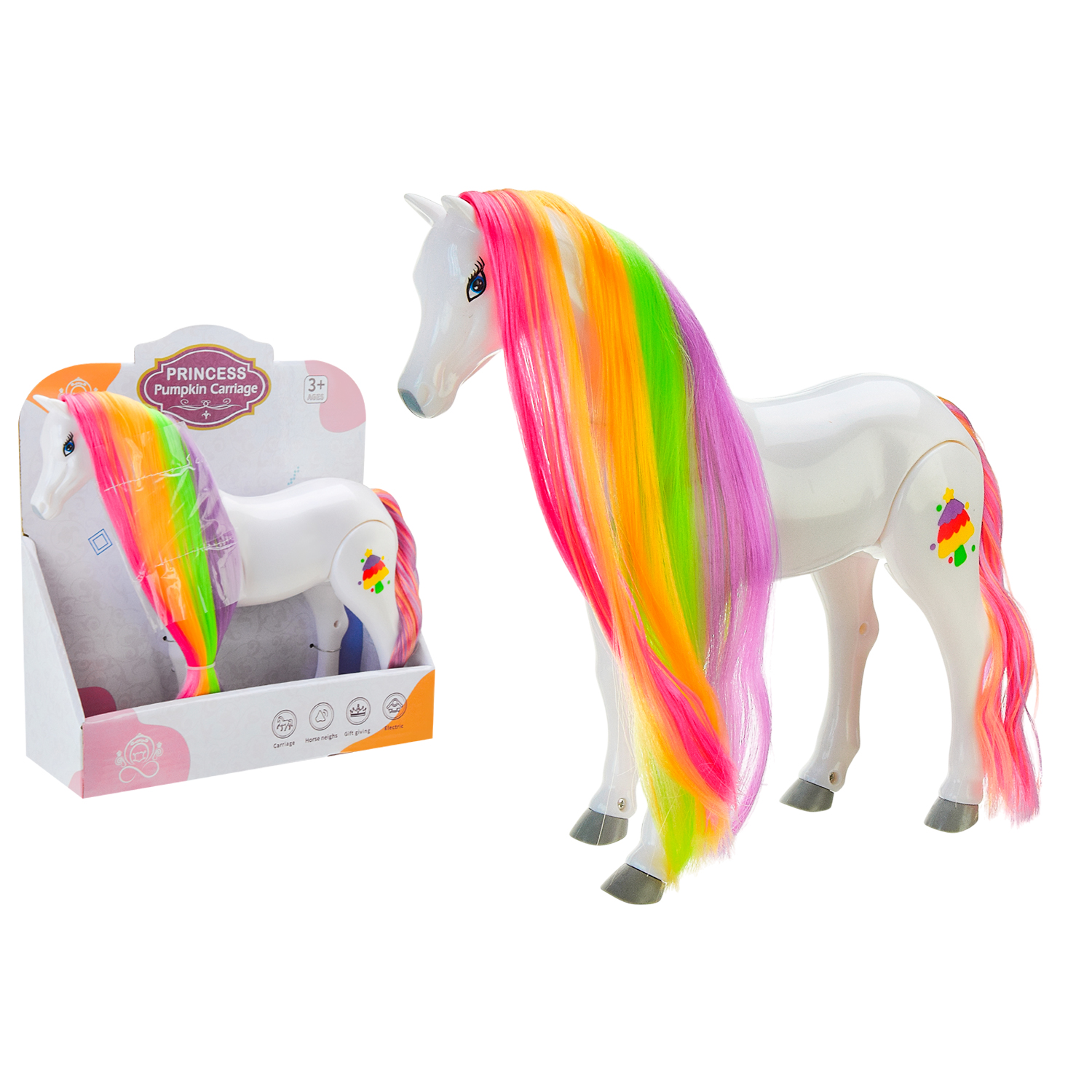 Кінь арт. 103A (30шт)батар. муз, ходить короб. 31*27*9,8см