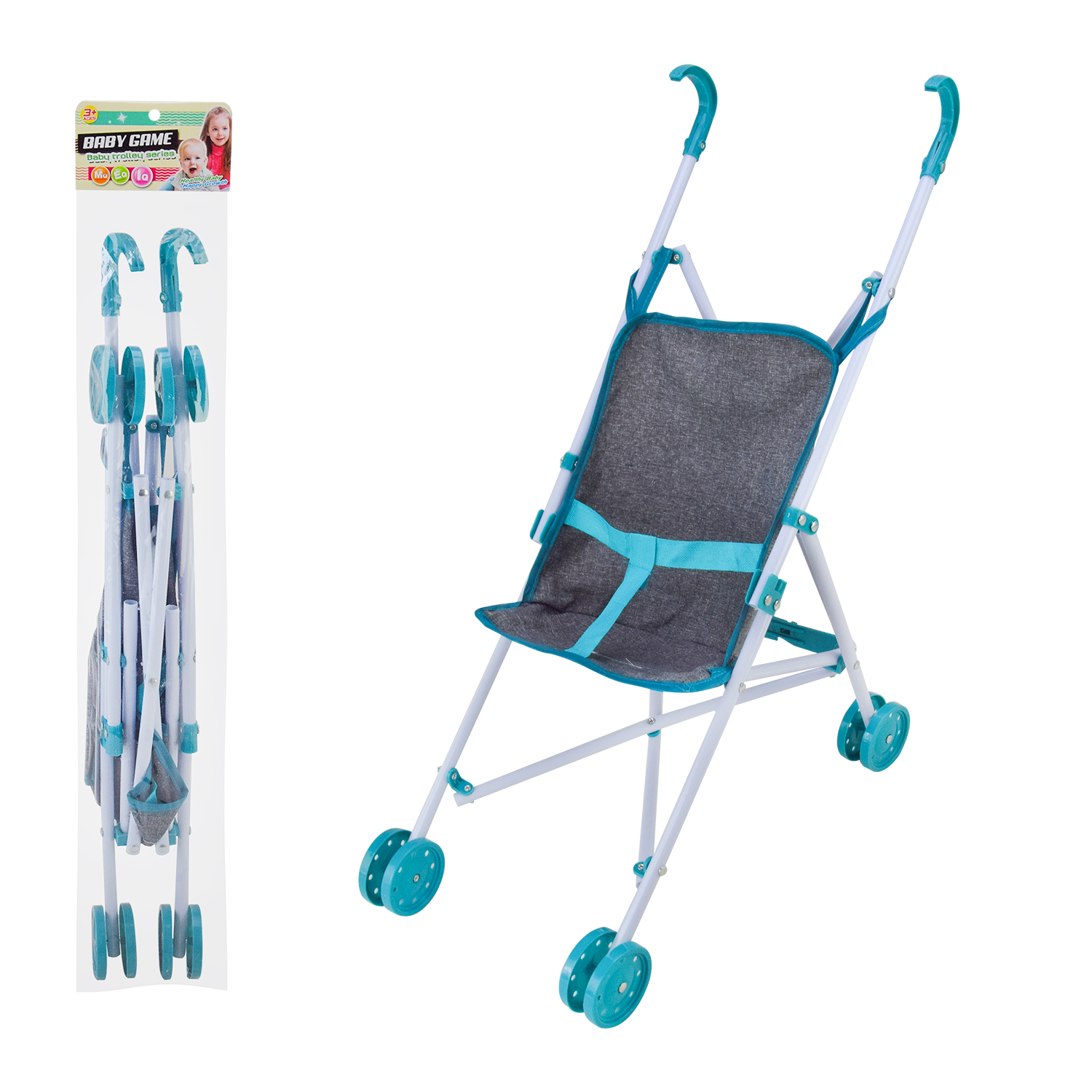 Візочок арт. 968-15 (72шт/2) для ляльки,тростинка, р-р візочка 24*47*51 пакет 30*60см