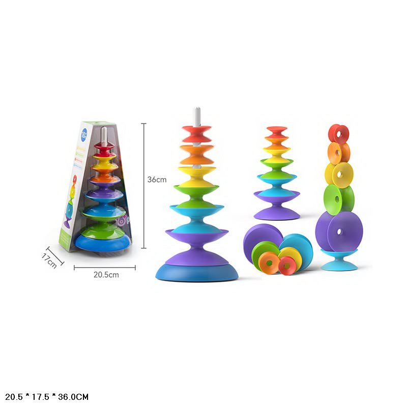 Пірамідка арт. BB2003 (24шт/2)логіка для малюків, короб. 20,5*17*36см