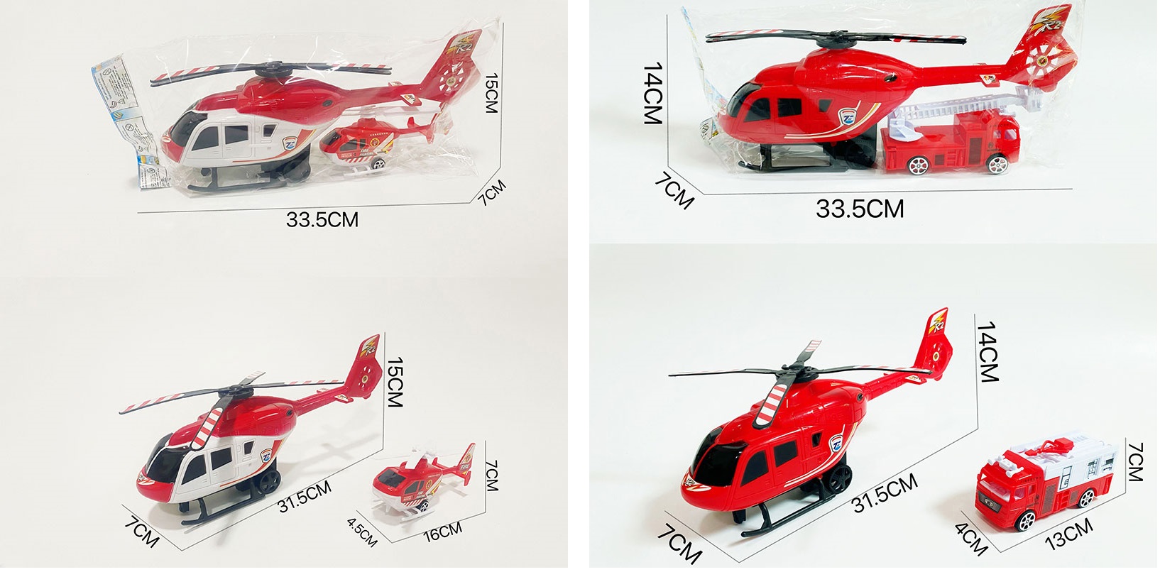 Набір транспорту арт. DY536B-23/24 (144шт/2) інерц.,2кольора,вертолет+транспорт, пакет 33,5*7*15см