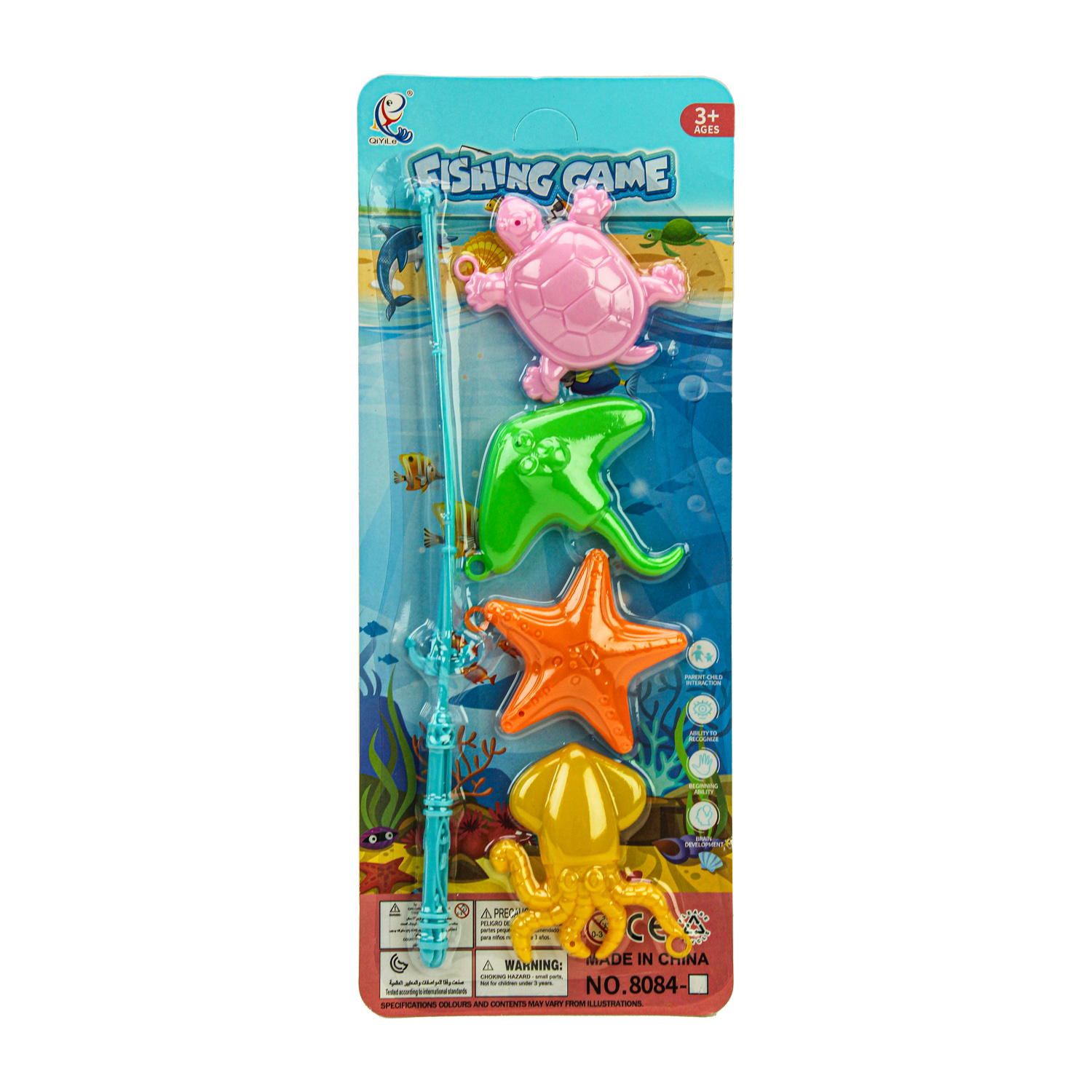 Рибалка арт. 8084A (8084A -KI) (480шт/2) магніт., вудка, рибки, планшет 12*30см