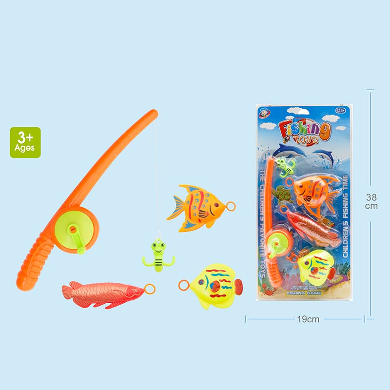 Рибалка арт. KM6855 (KM6855-KI) (192шт/2) вудка, рибки, планшет 19*38см