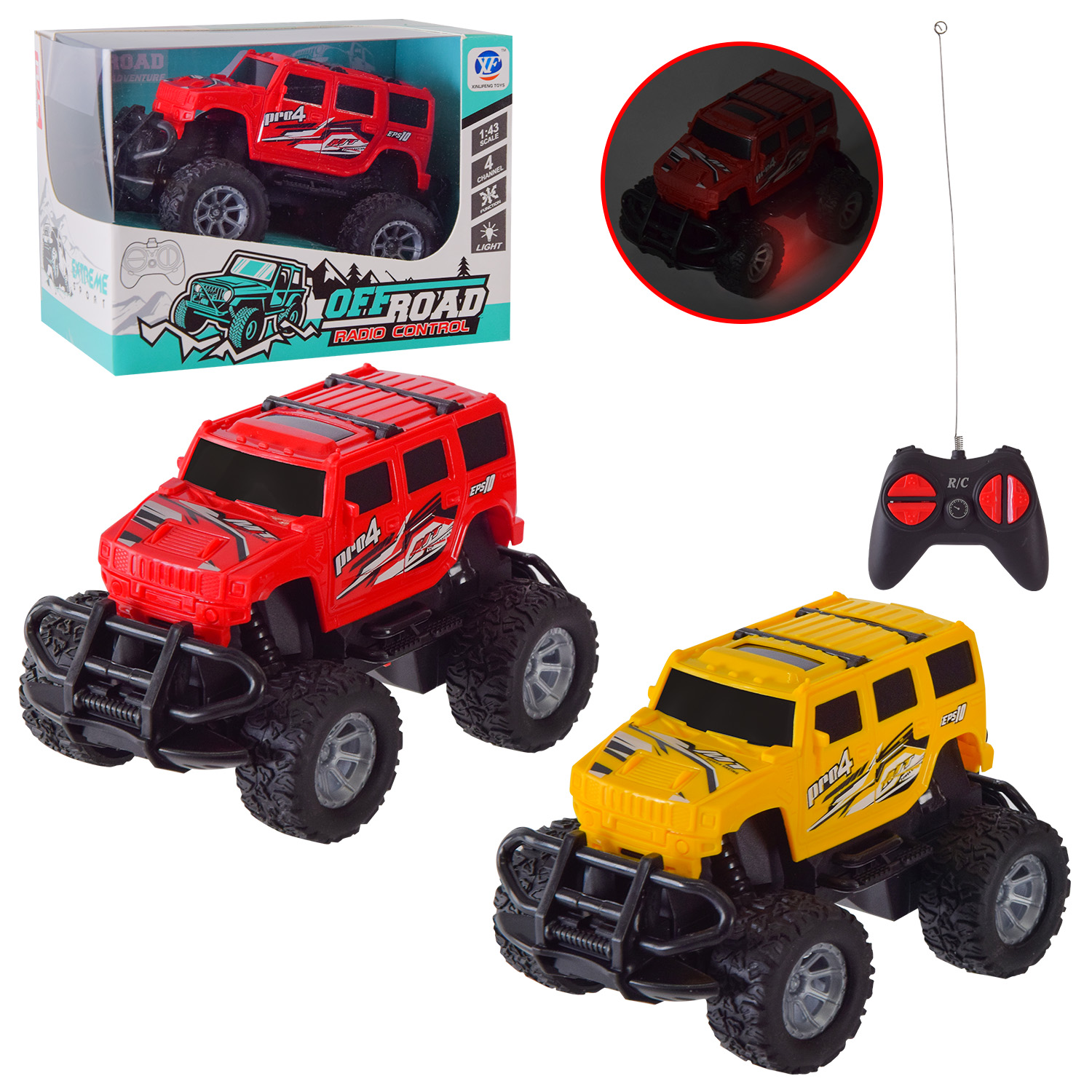 Машина р/к арт. 789-101C (120шт/2) батар.,2кольора, короб. 15,5*10*11,5см