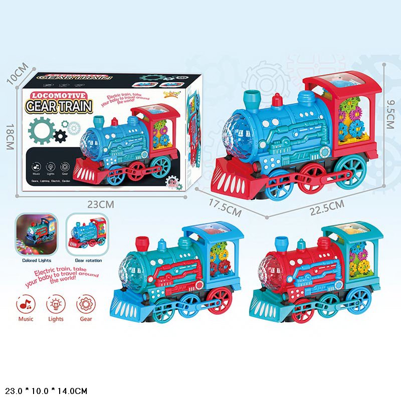 Паровоз арт. 5939B (72шт/2) 2 кольори мікс, світ., звук, рух, короб 22,5*17,5*9,5см