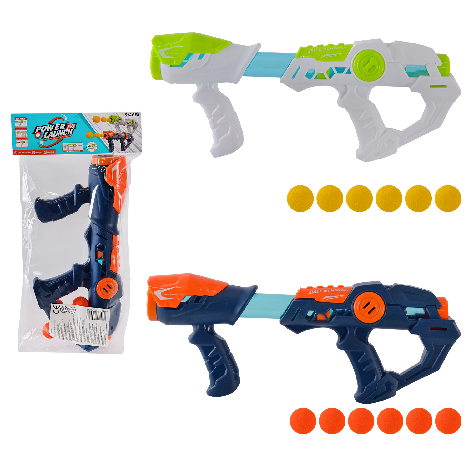 Зброя помпова арт. YC102 (120шт/2) 2 кольори, поролонові кульки, пакет см