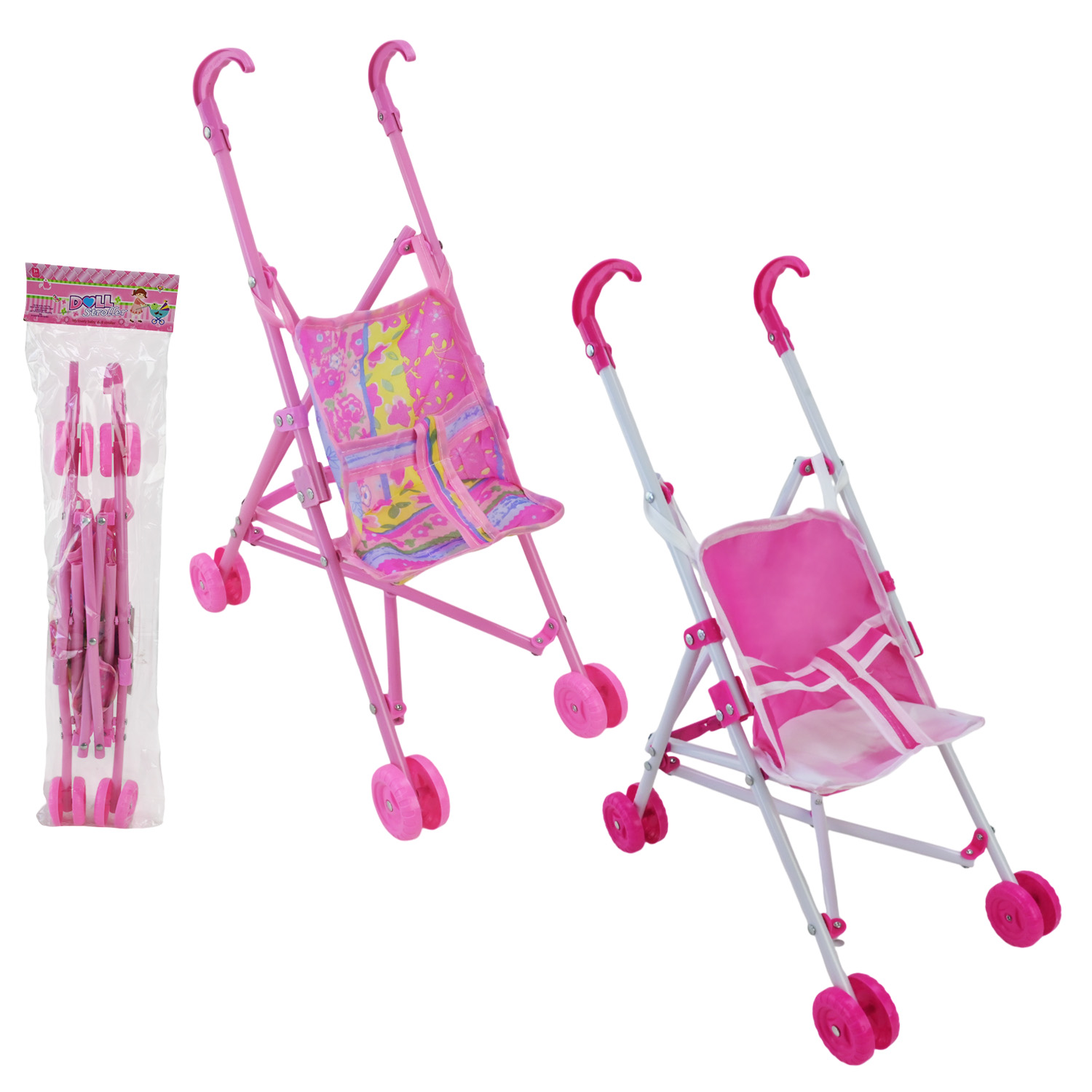 Візочок арт. 226 (144шт/2)   тростинка, пластик 2 види, у пакеті 14*5*53 см