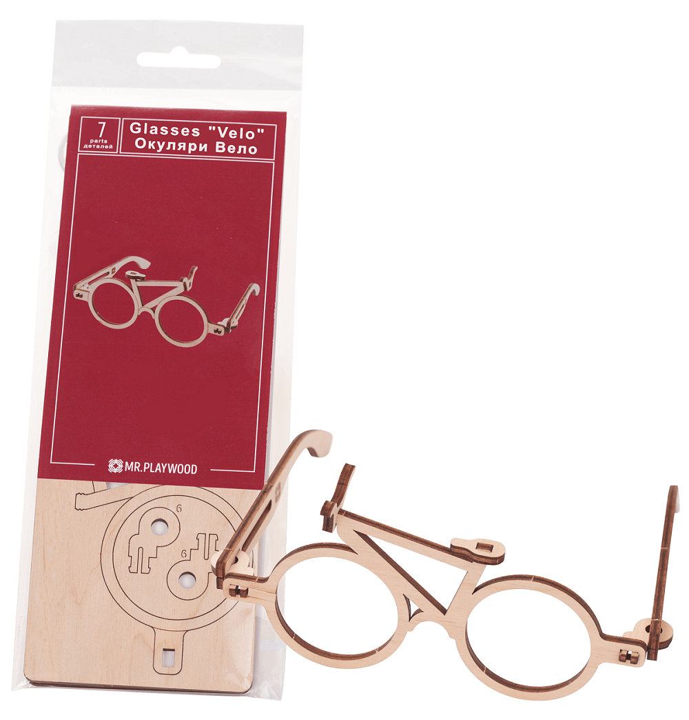 Дерев'яна модель "Окуляри "Вело"