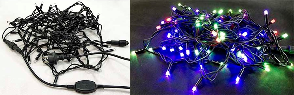 Електрогірлянда вулична LED 70 ламп 7m(м) , 220В, 50Гц