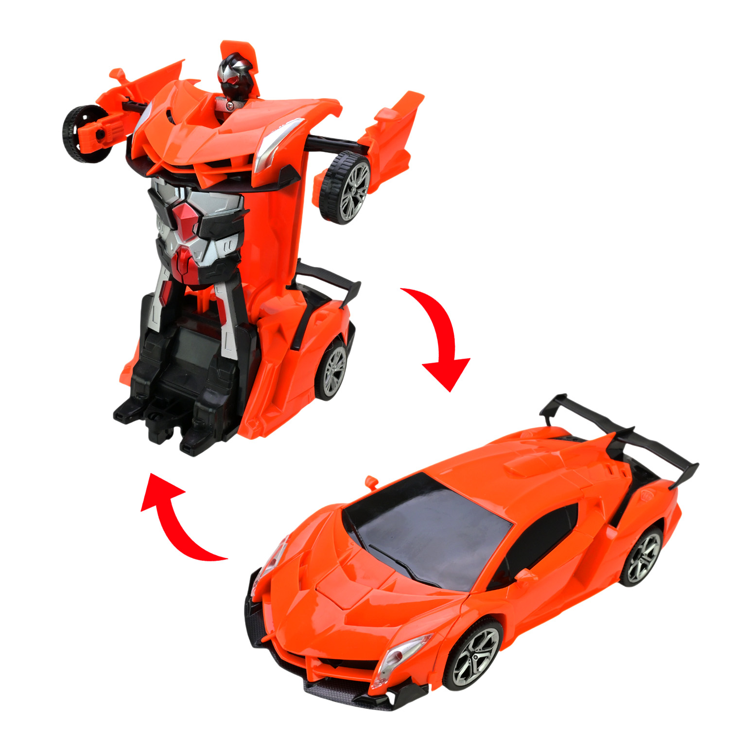 Машина-трансформер р/к арт. 27-6KX (48шт/2) акум. світ., USB-зарядка, короб. 22,5*9*5см