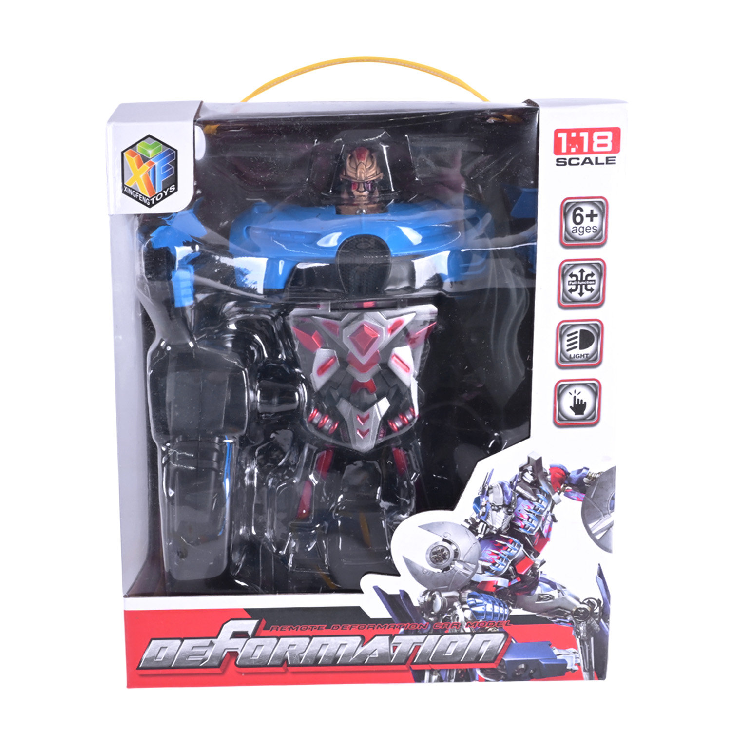 Машина-трансформер р/к арт. 27-7KX (48шт/2) 2кольора, світ., USB-зарядка, короб. 17,5*15*20см